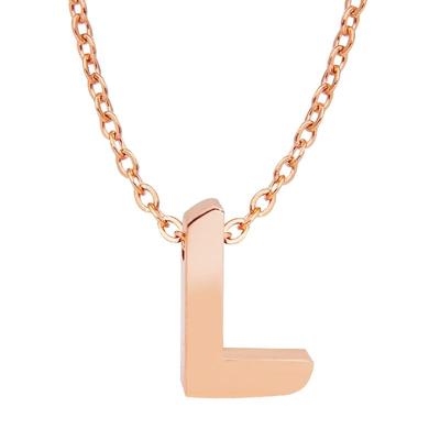L字母钛钢项链女冷淡系18k巨好看