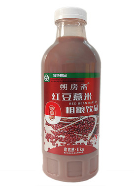 新日期 0糖 优粗粮红豆薏米朔房斋 1L大瓶五谷杂粮 植物蛋白饮料