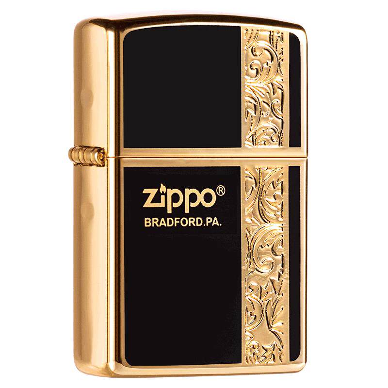 zippo煤油防风打火机珐琅起源唐草花男士官方生日退伍送男友礼物