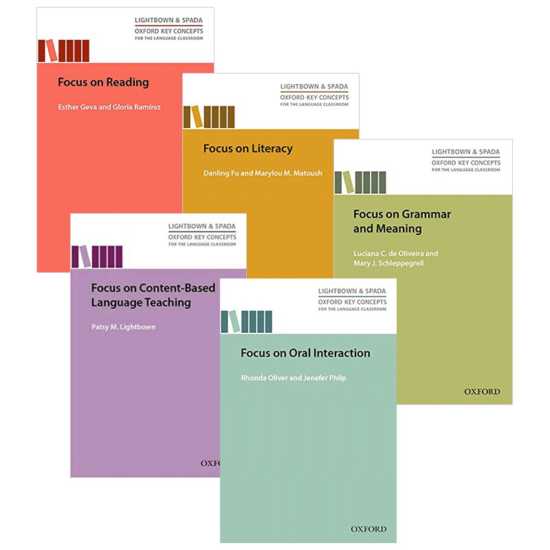 现货 牛津研究型教学指导系列5册套装 英文原版 Oxford Key Concepts 语言 语法 读写 口语互动 阅读 教师教学 英文版 进口英语书
