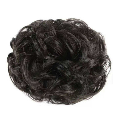 仿真发丸子头发圈盘发后脑勺发包