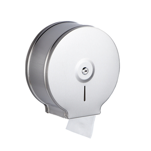 304不锈钢大卷纸架酒店公共卫生间擦手纸盒厕所壁挂大盘抽纸巾架