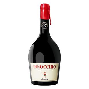 好喝到拉丝!意大利进口彼奇尼木偶奇遇半甜红葡萄酒匹诺曹红酒