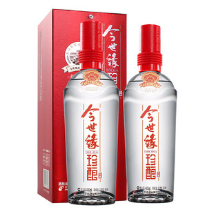 今世缘红珍酿42度480ml2瓶幽雅醇厚型白酒特价红瓶婚庆喜宴白酒水