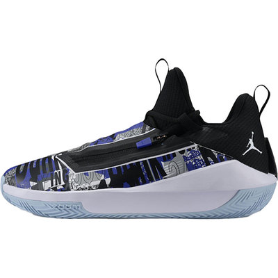 Nike/耐克正品AJ 男子迷彩涂鸦运动气垫缓震威少耐磨篮球鞋AQ0394