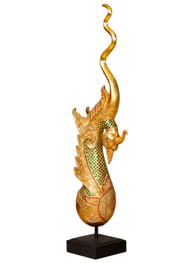 泰国木雕会所东南亚风落地摆件