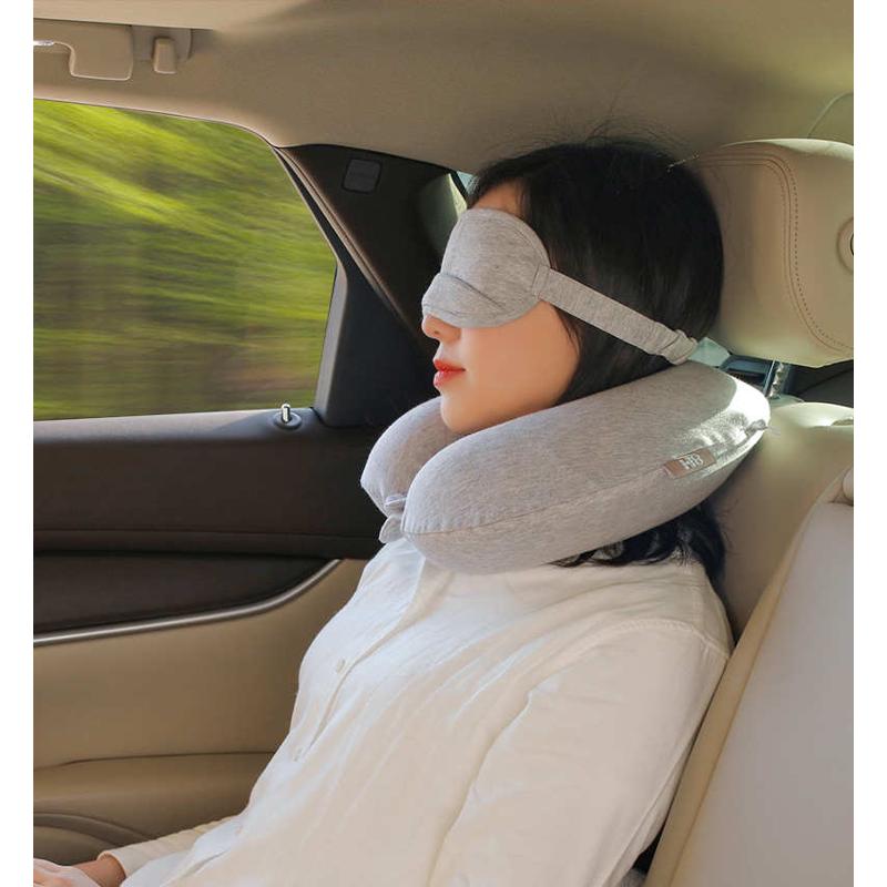 8H记忆棉护颈枕办公室午睡枕旅行脖子枕便携记忆U型颈椎枕头U
