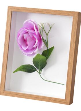 立体标本框7.5cm厚6cm永生花贝壳