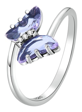 锦河畔蝴蝶戒指女款62