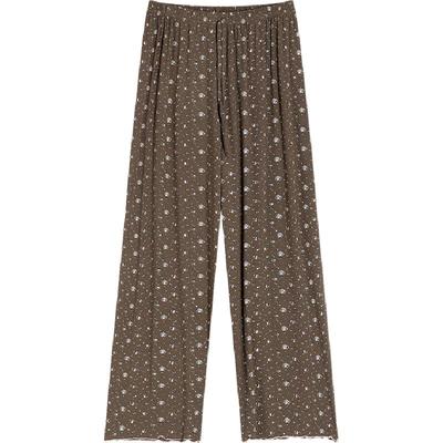 水靓花新款长袖莫代尔睡衣女