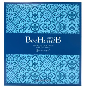 beeheartb隐形近视眼镜日抛30片*2盒妆美堂水润舒适透明隐形眼镜