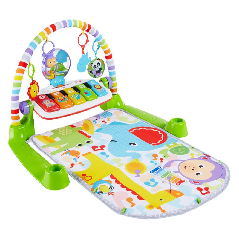 费雪婴儿健身器 宝宝脚踏钢琴婴儿健身架玩乐安抚婴儿玩具0-1