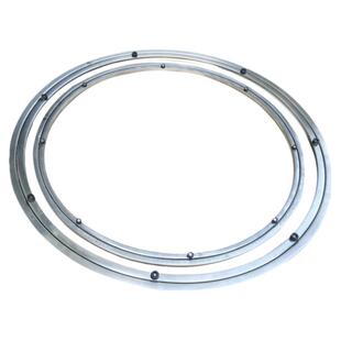 火锅钢化玻璃底座旋转餐桌定做电磁炉石锅专用开挖孔圆形空心转盘