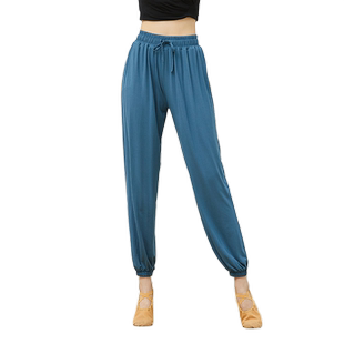 2025秋冬新款现代舞蹈裤男女同款练功服灯笼裤收口显瘦运动萝卜裤