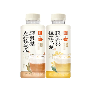 果子熟了低糖0反式脂肪酸轻乳茶桂花乌龙大红袍乌龙450ml奶茶饮料
