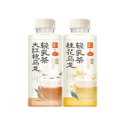 果子熟了低糖0反式脂肪酸轻乳茶桂花乌龙大红袍乌龙450ml奶茶饮料