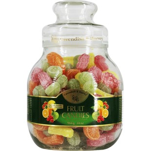 德国进口糖果嘉云糖混合水果糖杂果玻璃瓶装硬糖女友礼物网红零食