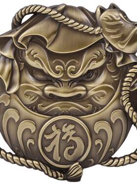 日系达摩车贴个性创意改装金属贴