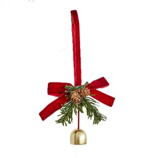 新款圣诞节装饰品圣诞树挂件蝴蝶结铃铛挂饰小配件场景布置道具