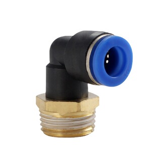 气管快速螺纹直角弯L型接头PL4-01 6-02 8-03 10/12/16-04 快插