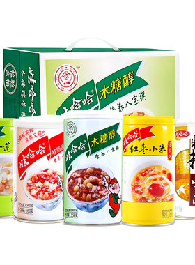 娃哈哈营养八宝粥大罐装350g360g12罐整箱多口味可选早餐方便速食