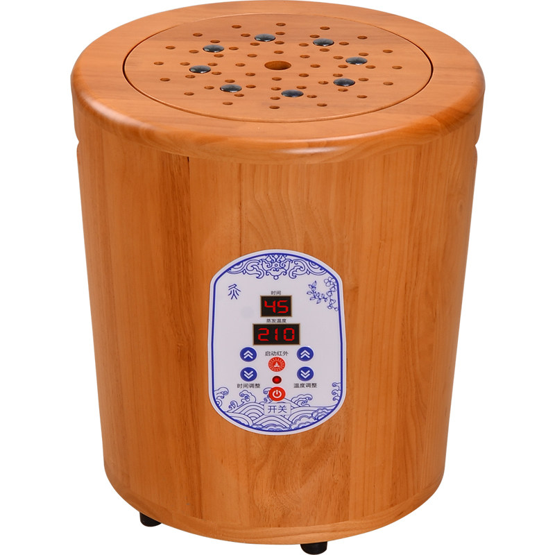坐灸仪家用实木无烟暖宫艾灸仪器