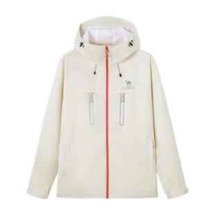 骆驼女装机能夹克2026春季新款绿色休闲外套软壳短款运动登山服