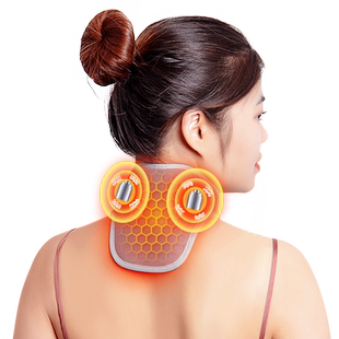 充电护颈脖套颈椎热敷艾灸包电加热袋围脖发热脖子理疗按摩器