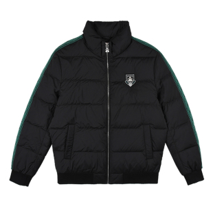 雷迪波尔男装羽绒服2023秋冬新款立领贴布绣蓬松鸭绒收口袖外套男