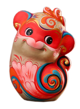吉兔坊兔儿爷十二生肖马年摆件