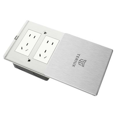 平推式地插滑盖式平滑电话地插