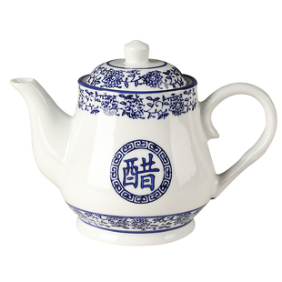 青花瓷醋壶辣椒罐套装家用陶瓷酱油醋调料瓶商用调味罐厨房盐罐子