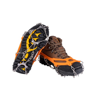 冰爪防滑鞋套成人男女登山雪地鞋钉8齿冰抓鞋链路面户外防摔雪爪