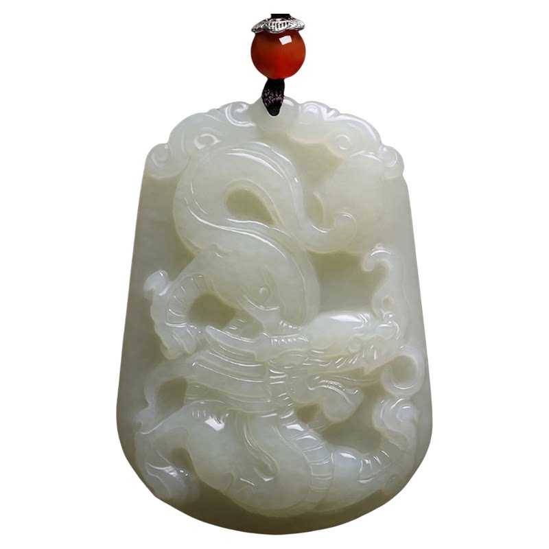 天然新疆和田玉十二生肖吊坠玉牌