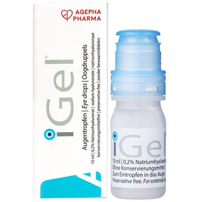 安瞧0.2%玻璃酸钠iGel人工泪液滴眼液缓解疲劳眼药水眼睛干涩进口