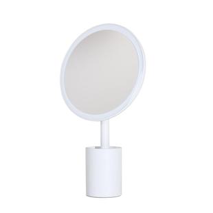 台式网红led镜子化妆镜ins风收纳少女心补光红色陪嫁镜带灯梳妆镜