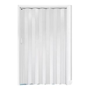 pvc折叠门免打孔隔断门定制厨房隐形门临时门阳台玻璃推拉百叶门