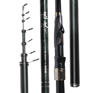 迪佳远攻滑漂版矶竿矶钓竿长节碳素轻硬远投滑漂大导环矶钓杆