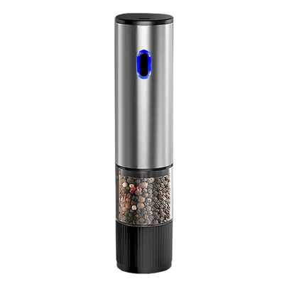 电动胡椒研磨器调料海盐厨房家用高端不锈钢黑胡椒粒研磨器胡椒粉