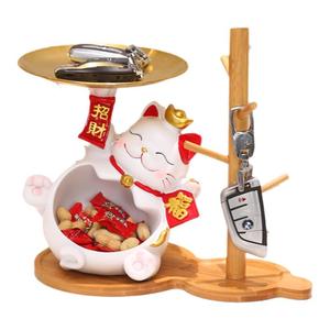 乔迁之喜入宅礼物全套2025搬家仪式用品新居装饰招财猫收纳摆件