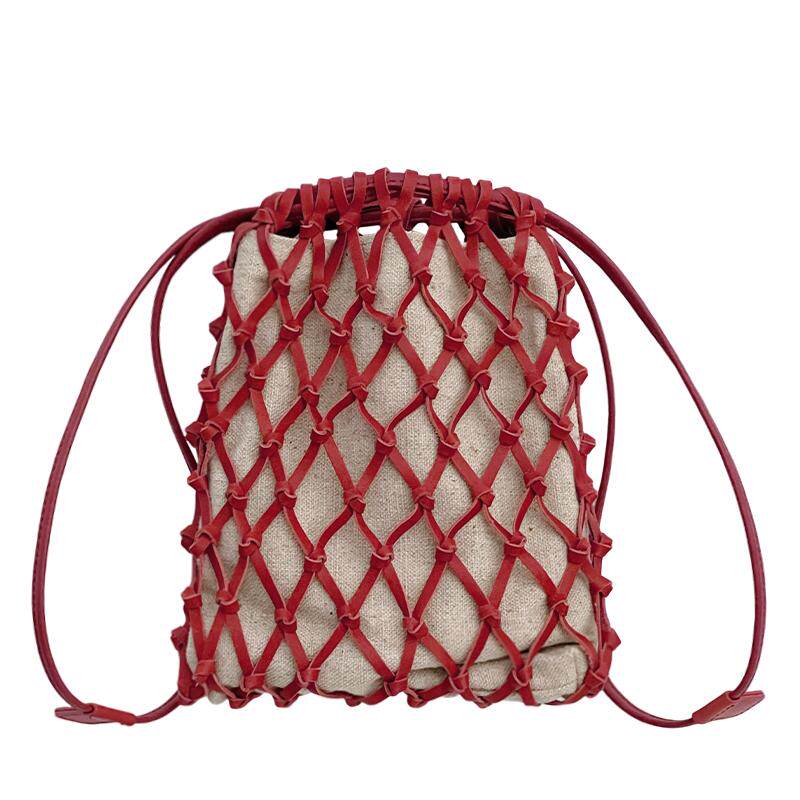 jpjclassic新款手工编织手机包夏日度假风镂空单肩斜挎小包包