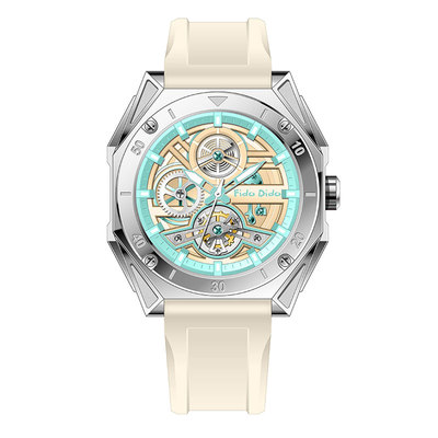 fidodido七喜小子机械风手表男女时尚潮流手表镂空夜光情侣表腕表