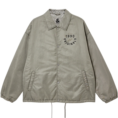 杰克琼斯男装秋冬季棉衣服宽松尖领字母装饰时尚休闲舒适上衣外套