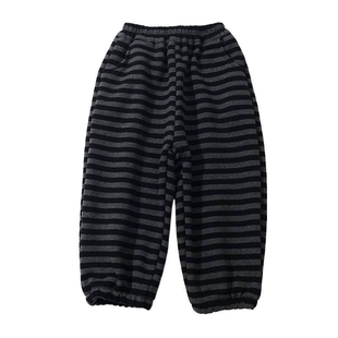 男女童加绒加厚长裤儿童新冬季韩版棉裤宝宝百搭保暖束脚条纹卫裤