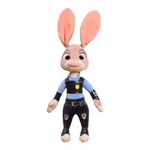 迪士尼正版疯狂动物城周边兔子警官朱迪狐狸尼克玩偶公仔新年礼物
