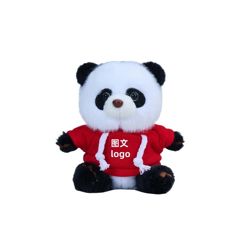 定制logo小熊猫玩偶钥匙扣公仔
