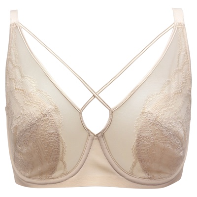 华歌尔薄款凉感软钢圈大胸内衣女