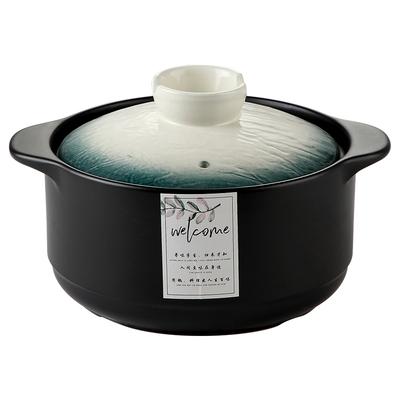 陶瓷砂锅日式简约北欧高颜值明火煲汤锅家用耐高温石锅煲仔饭炖锅