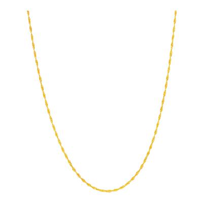 中国黄金18K金项链素链锁骨链女