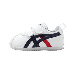 ASICS/亚瑟士童鞋新款男女婴幼儿童皮面宝宝儿童软底1-3岁学步鞋